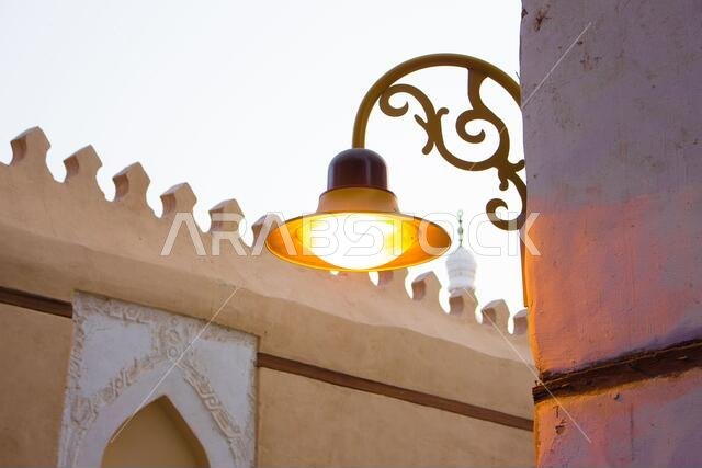 Old Arabian wooden house on the historical city in Al-balad, Jeddah