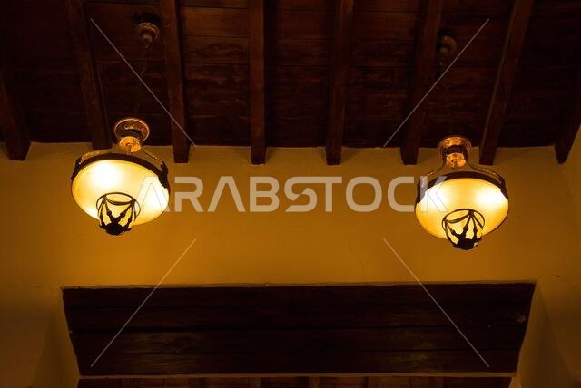 Old Arabian wooden house on the historical city in Al-balad, Jeddah