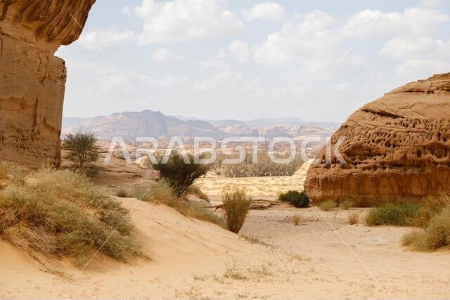 منظر طبيعي في العلا، المملكة العربية السعودية