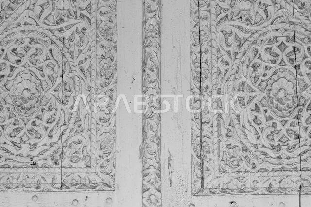 Old Arabian wooden house on the historical city in Al-balad, Jeddah
