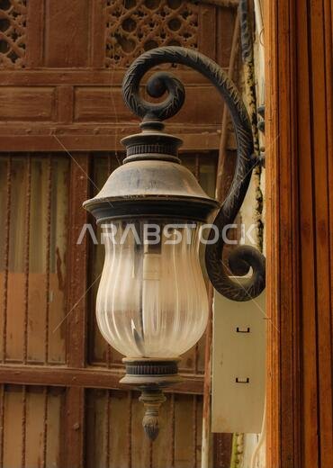 Old Arabian wooden house on the historical city in Al-balad, Jeddah