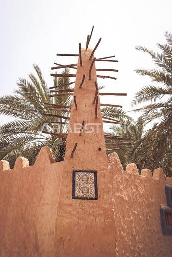 Old Arabian wooden house on the historical city in Al-balad, Jeddah