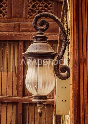 Old Arabian wooden house on the historical city in Al-balad, Jeddah