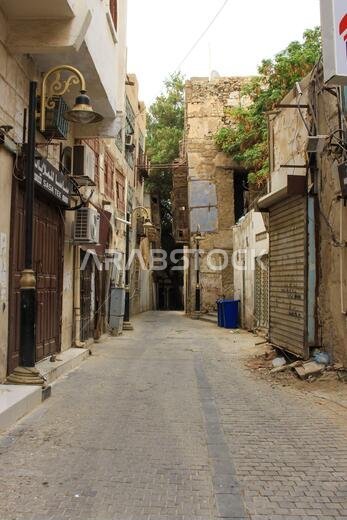 Old Arabian wooden house on the historical city in Al-balad, Jeddah