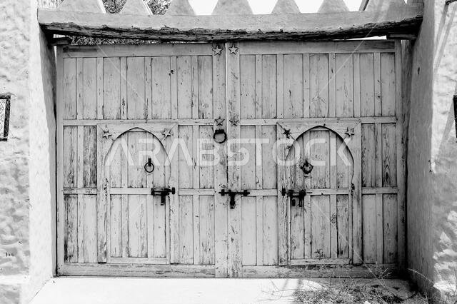 Old Arabian wooden house on the historical city in Al-balad, Jeddah