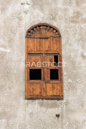 Old Arabian wooden house on the historical city in Al-balad, Jeddah