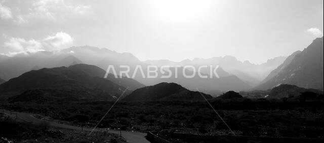 desert mountain landscape saudi arabia