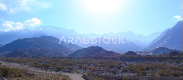 desert mountain landscape saudi arabia
