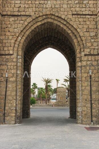 Old Arabian wooden house on the historical city in Al-balad, Jeddah