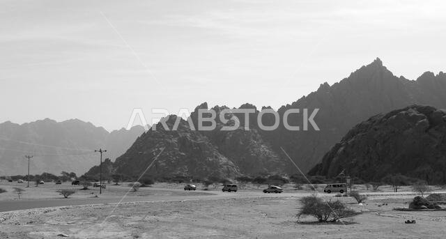 desert mountain landscape saudi arabia