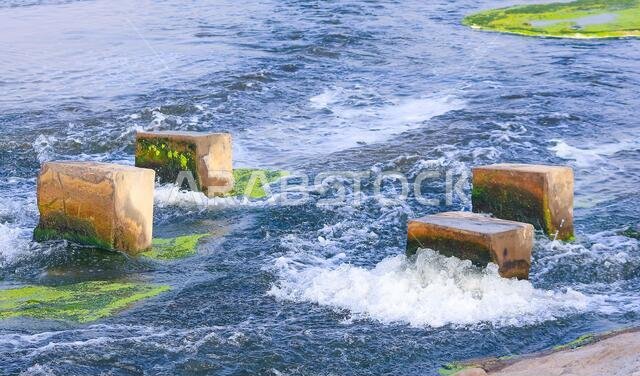 desert lake in taif saudi arabia
