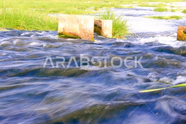 desert lake in taif saudi arabia