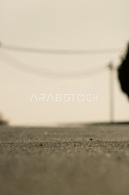 Close-up of asphalt road, roads and streets, sky, nature background
