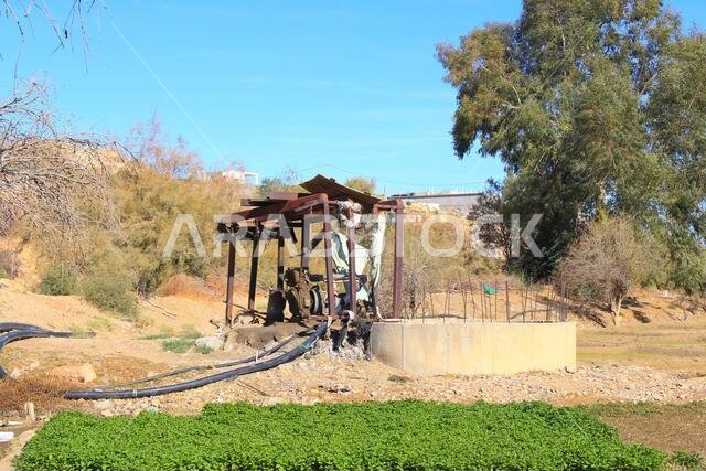 منظر طبيعي صحراوي جبلي في المملكة العربية السعودية