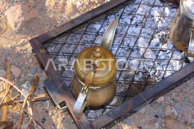 منظر طبيعي صحراوي جبلي في المملكة العربية السعودية