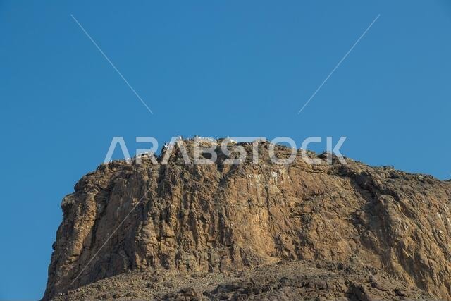 Jabal an-Nour. Magnificent view of the top of Jabal Nur, where Hira Cave is situated.