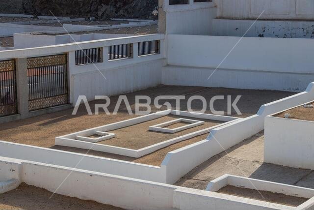 Grave of Khadijah bint Khuwaylid at Jannat al-Mualla in Mecca, Saudi Arabia. Khadijah is wife of Prophet Muhammad