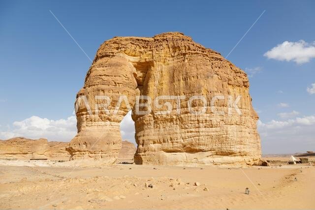 صخرة الفيل الشهيرة في العلا، المملكة العربية السعودية