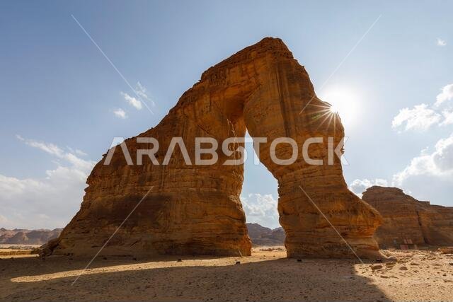 Famous Elephant Rock in Al Ula, Saudi Arabia