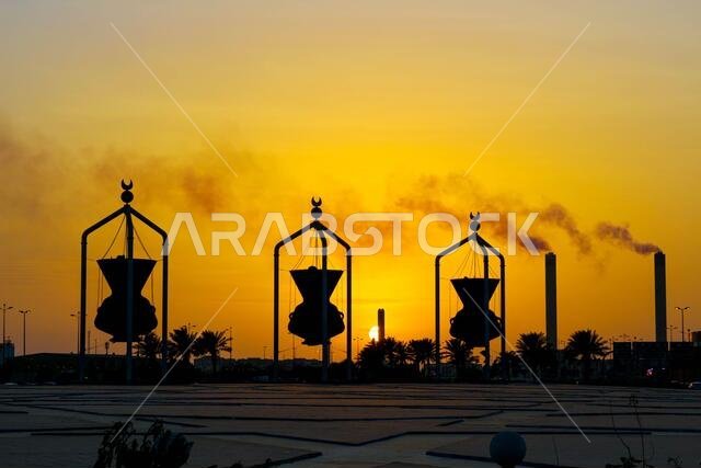 lantern sculpture in jeddah