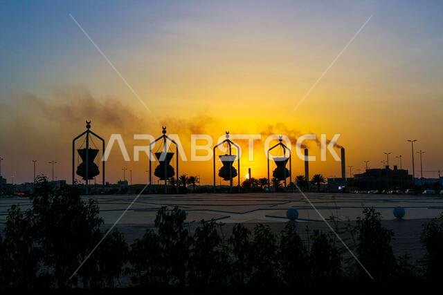 lantern sculpture in jeddah