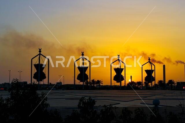 lantern sculpture in jeddah