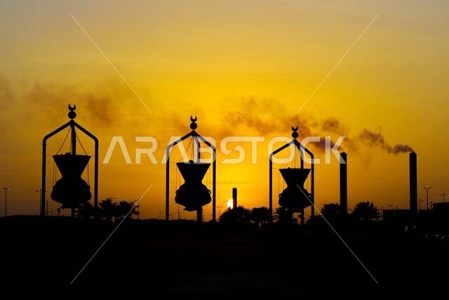 lantern sculpture in jeddah