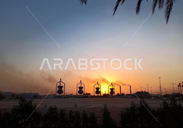 lantern sculpture in jeddah