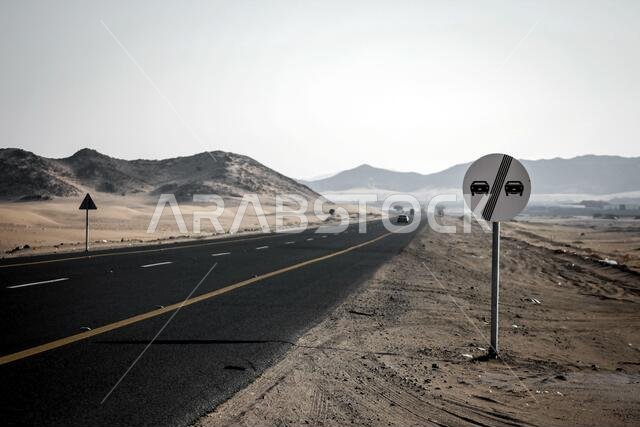 saudi arabian desert road
