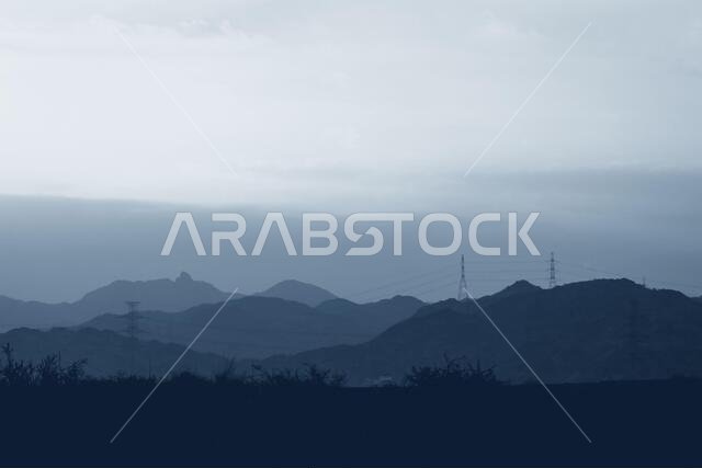 Al Hada Mountains landscapes near Taif, Western Saudi Arabia