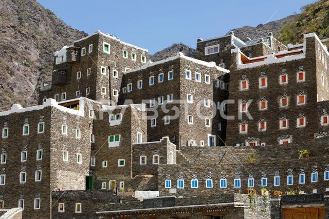 Rijal Almaa is a heritage village located in Asir Region, Saudi Arabia. It locates 45 km away from Abha.