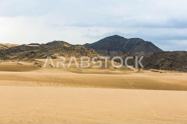المناظر الطبيعية الصحراوية في المملكة العربية السعودية