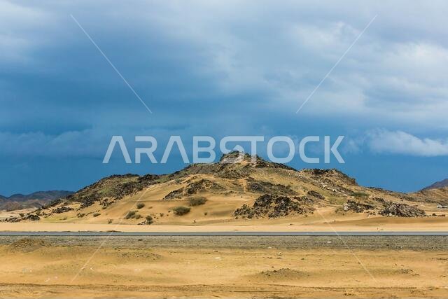 المناظر الطبيعية الصحراوية في المملكة العربية السعودية