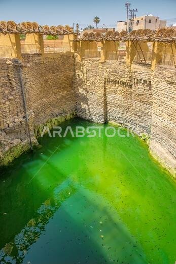 Hadaj Well, one of the largest ancient water wells in the world in Tayma, Saudi Arabia.