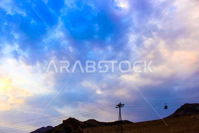 sunset  with jeddah landscapes