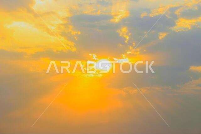 sunset  with jeddah landscapes