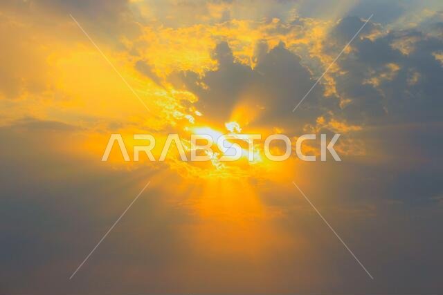 sunset  with jeddah landscapes