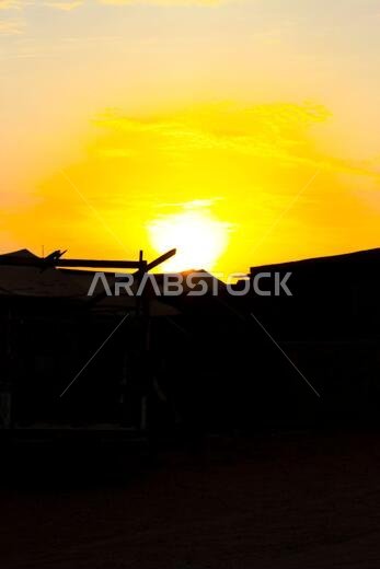 sunset  with jeddah landscapes