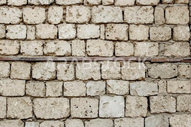 old wrick wall texture in historiocal city jeddah