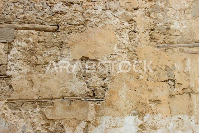 old wrick wall texture in historiocal city jeddah