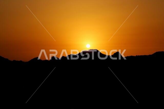 sunset  with jeddah landscapes
