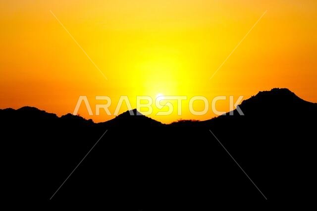 sunset  with jeddah landscapes