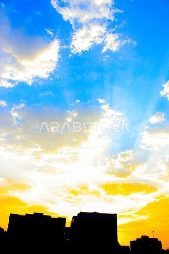 sunset  with jeddah landscapes