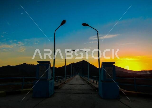 sunset  with jeddah landscapes