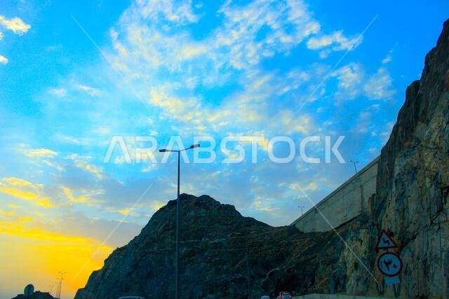 غروب الشمس مع مناظر جدة الطبيعية