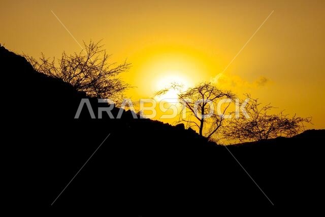 sunset  with jeddah landscapes