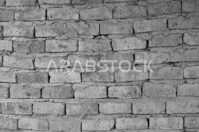 old wrick wall texture in historiocal city jeddah