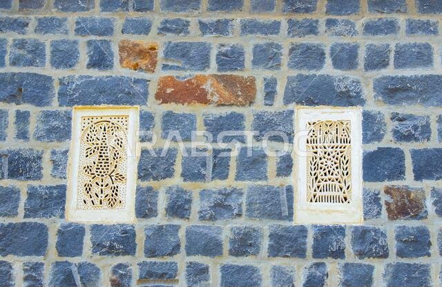 old wrick wall texture in historiocal city jeddah