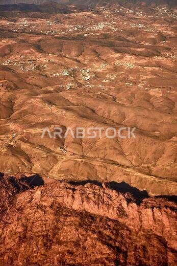 Small towns in the mountains of southern Saudi Arabia near Abha