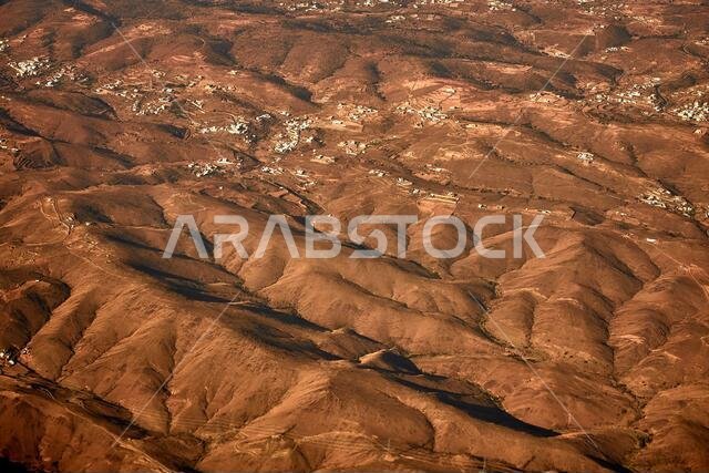 Small towns in the mountains of southern Saudi Arabia near Abha
